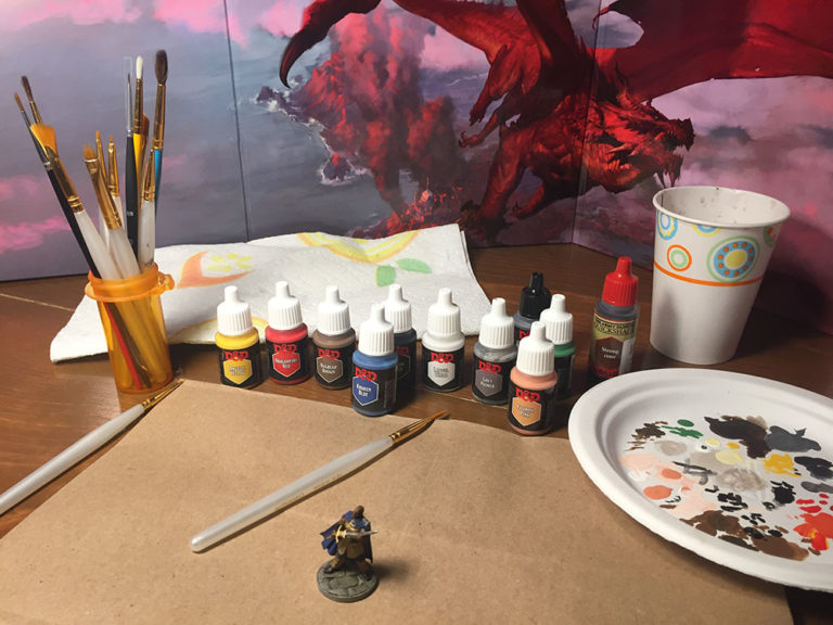 How To Paint a Dungeons & Dragons Miniature Fangirl Fridge